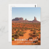 Monumentaltal Grenzübergang Utah-Arizona Postkarte (Vorne/Hinten)