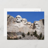 Monumente der Staaten | Mount Rushmore Postkarte (Vorne/Hinten)