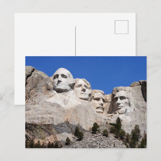 Monumente der Staaten | Mount Rushmore Postkarte (Vorne/Hinten)