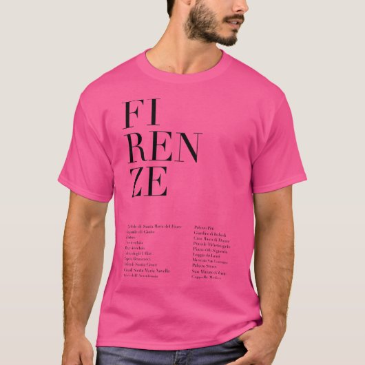 Monumente Firenze T-Shirt (Vorderseite)