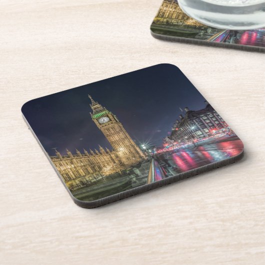 Monuments | Big Ben at Night Getränkeuntersetzer (Linke Seite)