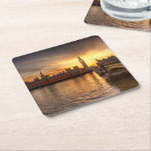 Monuments | Big Ben & Houses of Parliament Rechteckiger Pappuntersetzer (angewinkelt)