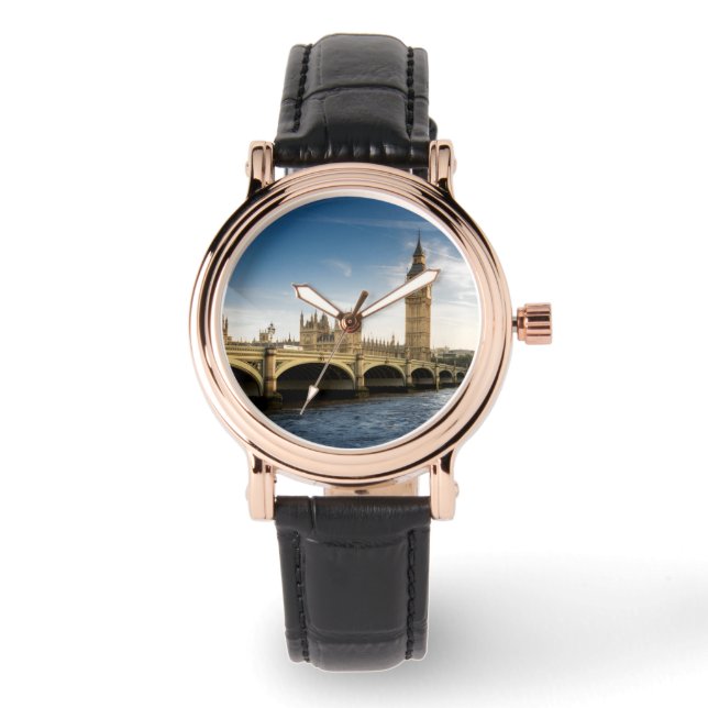 Monuments | Big Ben, London England Armbanduhr (Vorderseite)