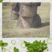 Monuments | Easter Island, Chile Geschirrtuch (Gefaltet)