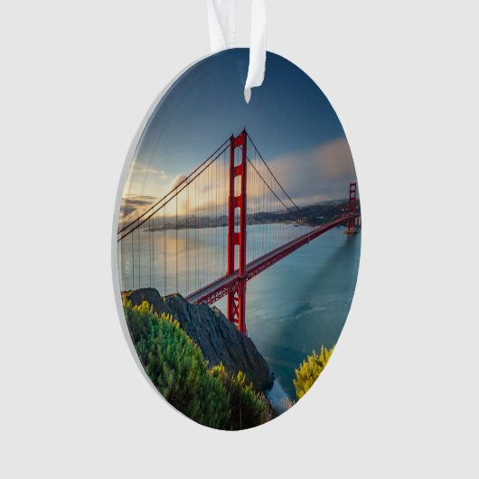 Monuments | Golden Gate San Francisco Ornament (Vorderseite)