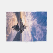 Monuments | Mont Saint-Michel, Normandy France Fleecedecke (Vorderseite (Horizontal))