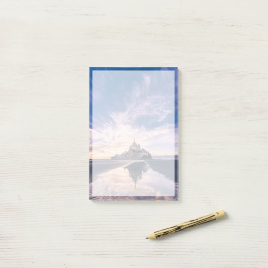 Monuments | Mont Saint-Michel, Normandy France Post-it Klebezettel (Auf Schreibtisch)