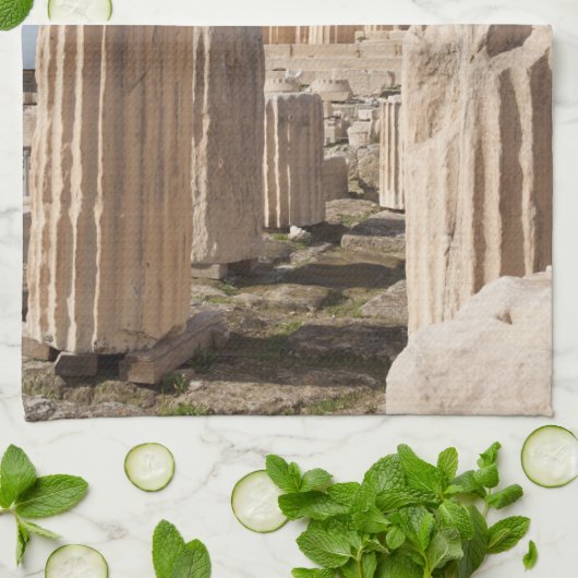 Monuments | Parthenon Acropolis Athens Greece Geschirrtuch (Gefaltet)