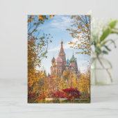 Monuments | St. Basil's Cathedral Moscow Dankeskarte (Stehend Vorderseite)