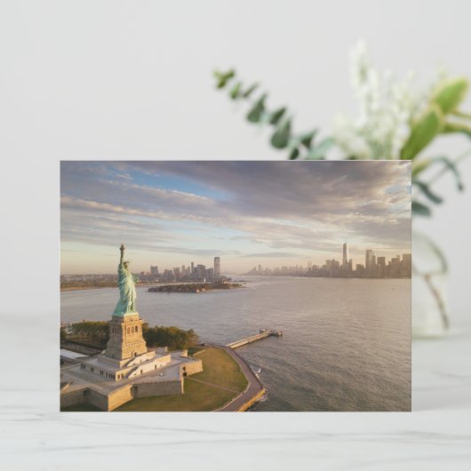 Monuments | Statue of Liberty Dankeskarte (Stehend Vorderseite)