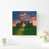 Monuments | Stonhenge, England Quadratische Wanduhr (Zuhause)