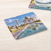 Monuments | Taj Mahal Sunrise Rechteckiger Pappuntersetzer (angewinkelt)