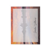 Monuments | Taj Mahal Sunset Notizblock (Rotiert)