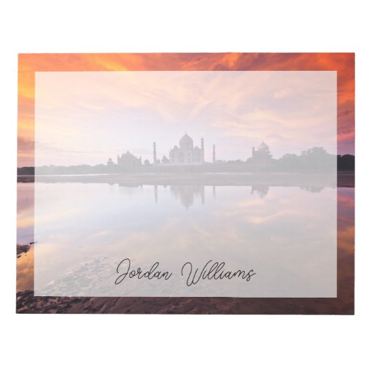 Monuments | Taj Mahal Sunset Notizblock (Vorderseite)
