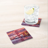 Monuments | The Golden Gate San Francisco, CA Rechteckiger Pappuntersetzer (Vor Ort)