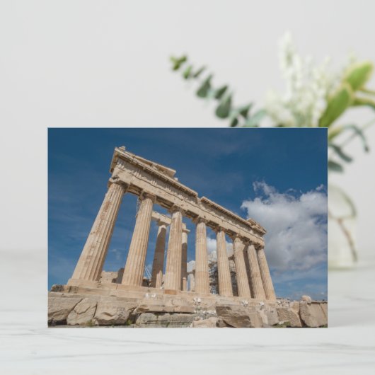 Monuments | The Parthenon, Greece Dankeskarte (Stehend Vorderseite)