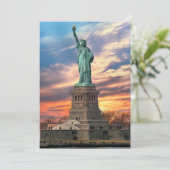 Monuments | The Statue of Liberty Dankeskarte (Stehend Vorderseite)