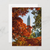 Monuments | Washington Monument in Autumn Postkarte (Vorne/Hinten)