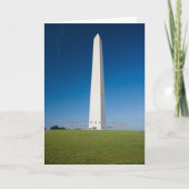 Monuments | Washington Monument with Flags Karte (Vorderseite)