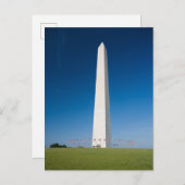 Monuments | Washington Monument with Flags Postkarte (Vorne/Hinten)