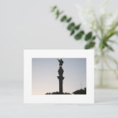 Monumtento a Colón, Barcelona Postkarte (Stehend Vorderseite)