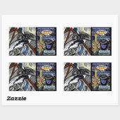 Monwillsprünge + Abdeckkleber Rechteckiger Aufkleber (Blatt)