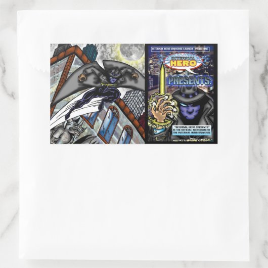 Monwillsprünge + Abdeckkleber Rechteckiger Aufkleber (Tasche)