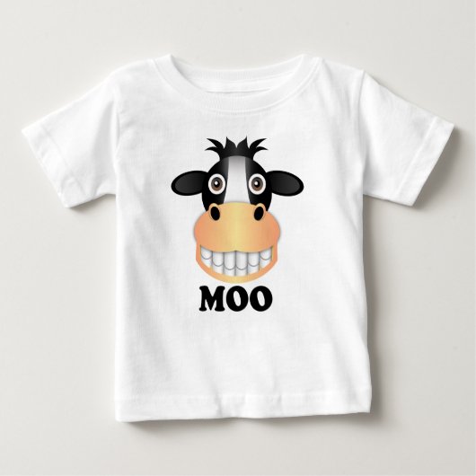 Moo - Baby Fine Jersey T - Shirt (Vorderseite)