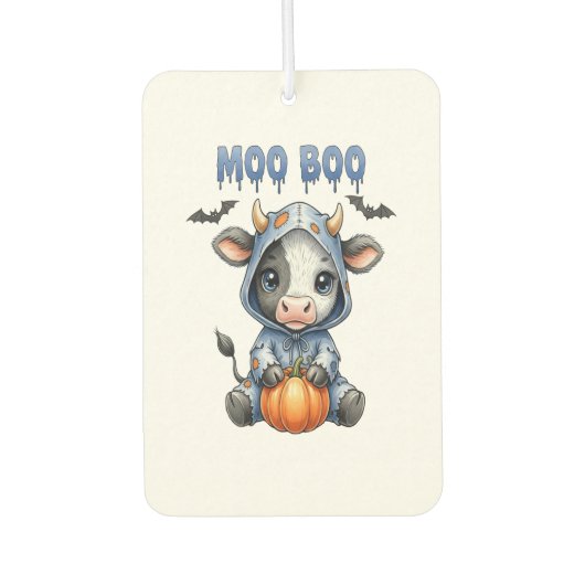 Moo Boo Halloween Cow Autolufterfrischer (Vorderseite)