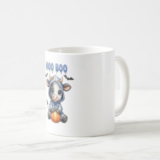 Moo Boo Halloween Cow Kaffeetasse (VorderseiteRechts)
