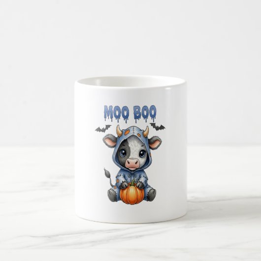 Moo Boo Halloween Cow Kaffeetasse (Mittel)