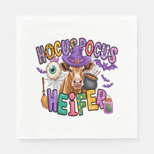 Moo Boo Halloween Cow Serviette (Vorderseite)