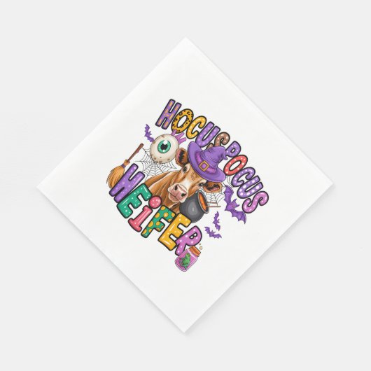 Moo Boo Halloween Cow Serviette (Ecke)