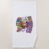 Moo Boo Halloween Cow Strandtuch (Vorderseite)