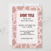 Moo Car Einladung (Rückseite)