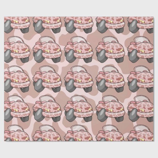 Moo Car Geschenkpapier (Flach)