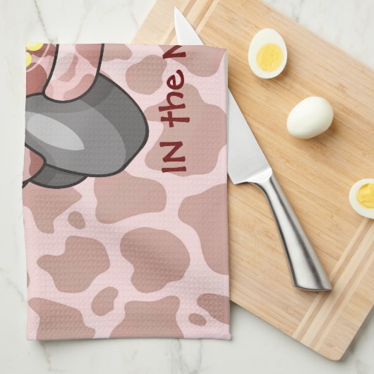 Moo Car Geschirrtuch (Viertel Falte)