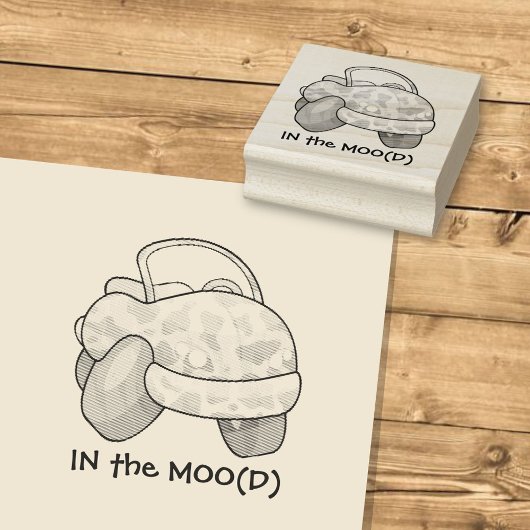Moo Car Gummistempel