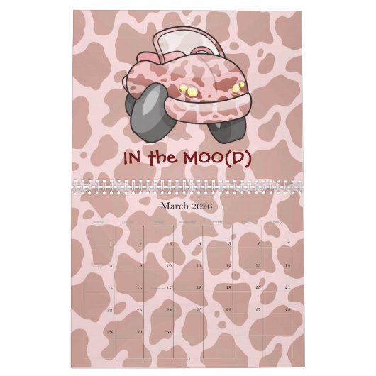 Moo Car Kalender (Mär 2026)