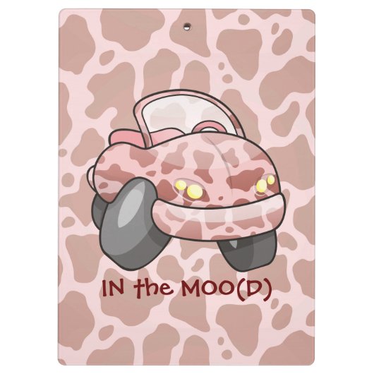 Moo Car Klemmbrett (Rückseite)