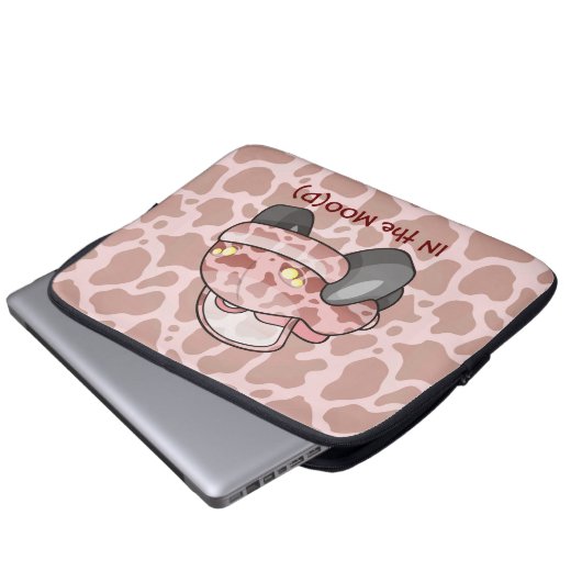 Moo Car Laptop Sleeve (Vorne Knopf)