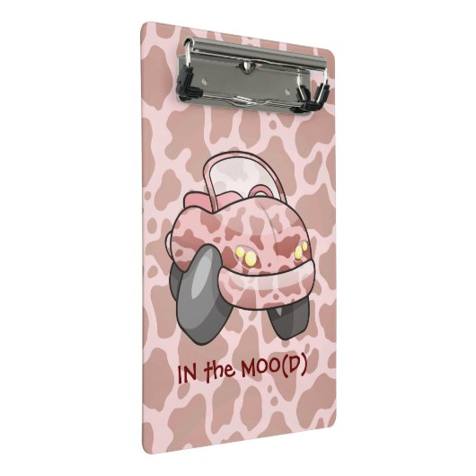 Moo Car Mini Klemmbrett (Schrägansicht)