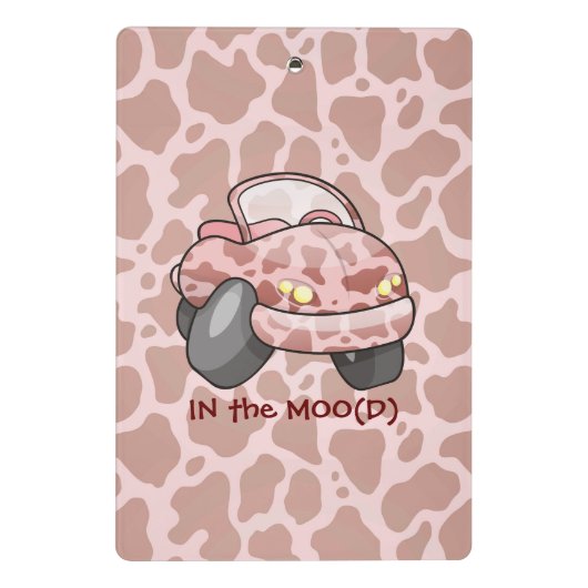 Moo Car Mini Klemmbrett (Rückseite)