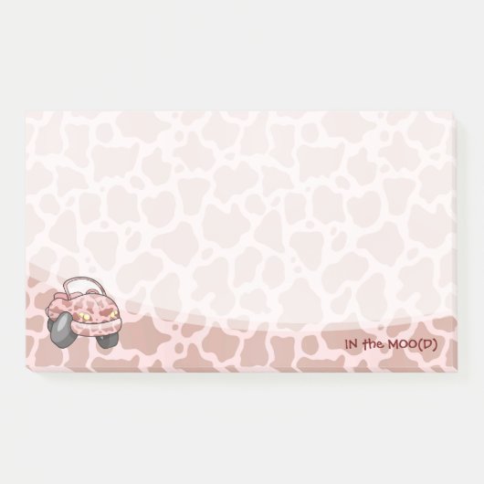 Moo Car Post-it Klebezettel (Vorderseite)