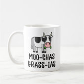 Moo-chas Gras-ias, Muchas Gracias spendet Kalbskuh Kaffeetasse (Links)