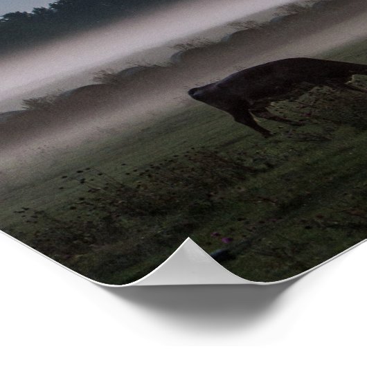 Moo-chigan Sunset Poster (Ecke)