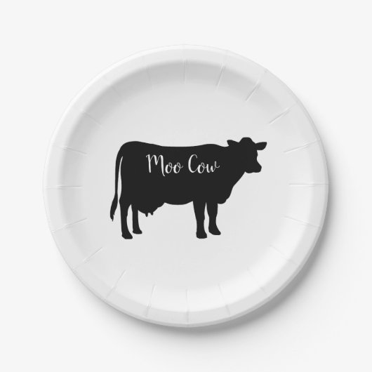Moo Cow Barnyard Party Paper Napkins Pappteller (Vorderseite)