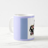 Moo Cow Blue Kaffeetasse (Vorderseite Links)