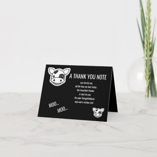 Moo Cow Danke (Vorderseite)