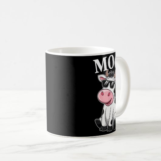 Moo Cow - Funny Farmer Cow For Men Women Kids Boys Kaffeetasse (VorderseiteRechts)
